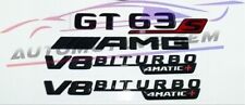 GT63S AMG V8 BITURBO 4MATIC+Emblem glossy Black Badge Combo Set Mercede picture