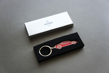 Genuine Acura NSX Concept Racing Red & Silver Stainless Steel keychain Key Ring picture