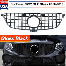 Gloss Black GTR Front Grill For Mercedes Benz C292 W292 GLE350 GLE43 AMG 2016-19 picture