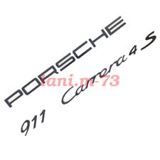 Genuine Porsche 911 Carrera 4S Emblem Set 2012.5-up 911 Gloss Black picture