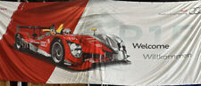 Rare Audi Sport fabric banner w/ grommets - Audi R15 TDI 20' x 7' picture