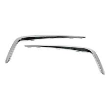 Bumper Trim Molding Set For 2017-2020 Acura MDX Front Left and Right Side Chrome picture