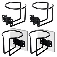 4Pcs Black Painted  Steel Boat Ring Cup Holder for Tractor,Outdoor Wooden Swing picture