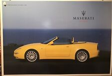 Maserati Spyder Factory Car Poster/Extremely Rare & Out Of Print Own It😎 picture