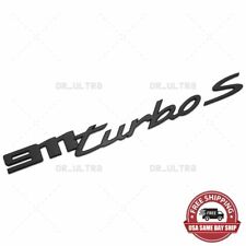 20+ Matte Black 911 Turbo S Letters Rear Badge Liftgate Emblem Deck Lid picture