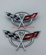 2003 Corvette 50th Anniversary Front and Rear Emblem Set NEW REPRO  picture