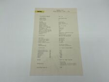 FERRARI 312/P SPORT PROTOTYPE 1969 TECHNICAL DATA SHEET | SPECIFICATION BROCHURE picture