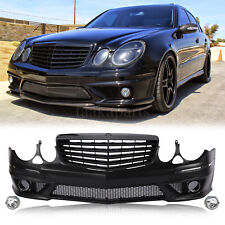 E63 Amg Style Front Bumper W/Grill W/Fog lights for Mercedes Benz E-Class 03-09 picture