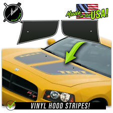 Daytona Hood Blackout Decal Racing Stripes 3 -Fits 2006-2010 10 Charger RT SXT picture