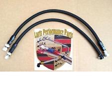 Porsche 86-89 951 944 Turbo,  Braided Fuel Lines 2 PCS In Black picture