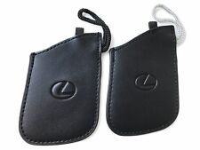 Genuine Lexus LC500 LS500 Hybrid Black Leather Remote Fob Key Cover Glove 2 PCS picture