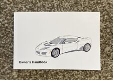 2020 Lotus Evora GT Owners Manual Handbook User Guide picture