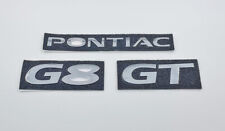 2008 2009 Pontiac G8 GT Rear Trunk Lid Emblem Kit Set Chrome OEM GM picture