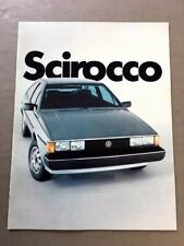 1982 VW Volkswagen Scirocco 16-page Original Car Sales Brochure Catalog picture