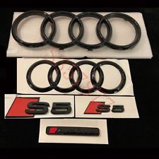 S5 Gloss Black Full Badges Package For Audi S5 F5 2017+ Exclusive Pack picture