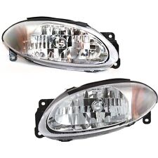 Headlight Set For 98-2003 Ford Escort Coupe Left and Right With Bulb 2Pc picture