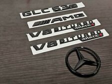 Black GLC63S AMG V8 BITURBO 4MATIC+ Star PACKAGE Emblem Badge Sticker X253s picture