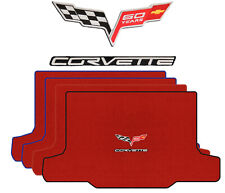 Lloyd Velourtex Standard Deck Carpet Mat for 05-13 Corvette (#L3006) Torch Red picture