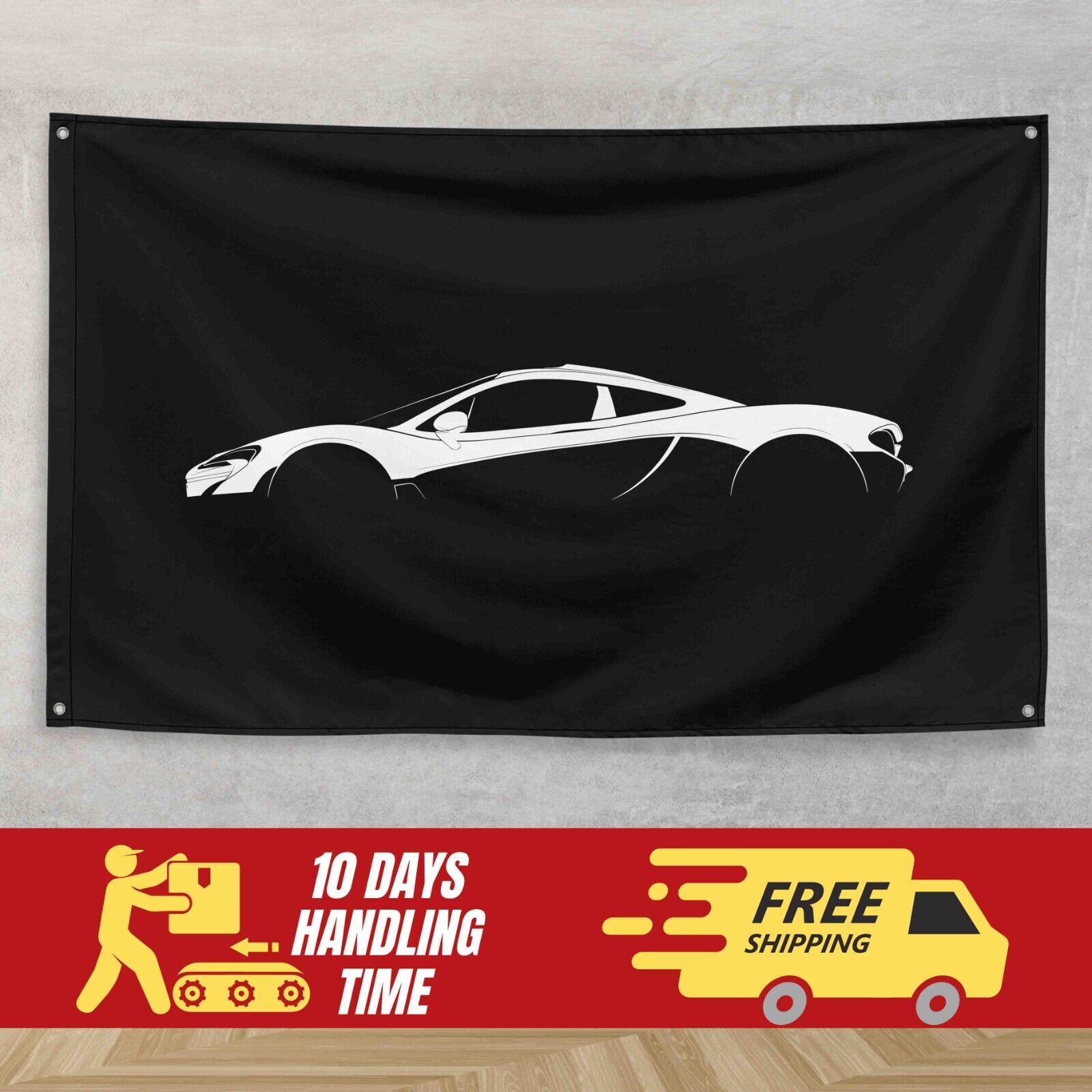 For McLaren P1 2013-2015 Fans 3x5 ft Flag Banner Gift Birthday