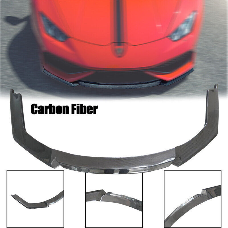For Lamborghini Huracan LP610 2014-2019 Carbon Fiber Front Lip Spoiler Splitter