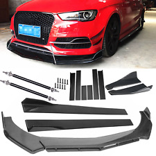Carbon Fiber Front Bumper Lip Side Skirt/ Strut Rods For Audi A3 A4 A5 A6 A7 Q3 picture