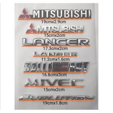 Auto Emblem Logo Badge 3D Chrome for Mitsubishi/Lancer/Ralliart/Mivec/Evolution picture