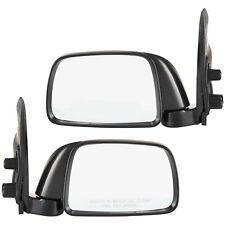 Set Of 2 Mirror Manual For 1995-2000 Toyota Tacoma Left Right Textured Black picture