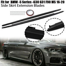Gloss Black For BMW G30 530i 540i & F90 M5 Sedan 2017-22 MP Style Side Skirts US picture