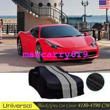 FOR ferrari-458-italia-front T Indoor Car Cover Stain Stretch Dustproof BLACK picture