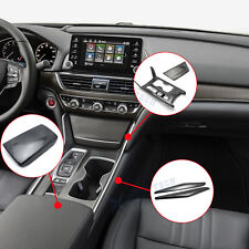 Carbon Fiber Texture Center Gear Shift Armrest Box Panel Trim For Accord 18-22 picture