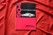 Porsche 904 Carrera GTS owners drivers manual book brochure picture