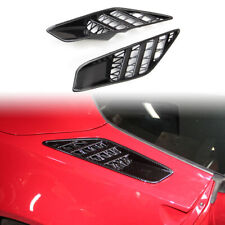 Carbon fiber rear side body vent molding trim cover for Chevrolet Corvette C7 picture