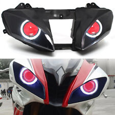 Fully Assembled Headlight White Angel Eyes Red Devil For Yamaha YZF R6 2008-2016 picture