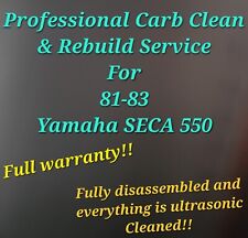 81-83 Yamaha SECA XJ550 Professional Carb Clean & Rebuild Service XJ 550 picture