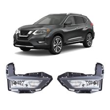 For 2017-2020 Nissan Rogue S, SL, SV Fog Lights Lamp and Assembly Set L&R Side picture