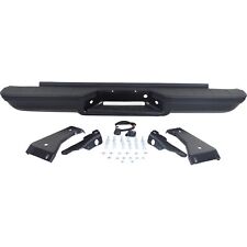 Step Bumper Assembly For 1988-1998 Chevy C1500 K1500 Stepside Powdercoated Black picture
