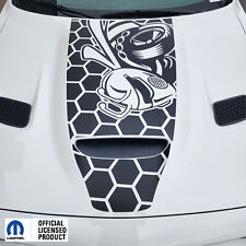 FITS 2019-2023 DODGE CHALLENGER HOOD ANGRY BEE W HONEY STRIPE DECAL GRAPHICS picture