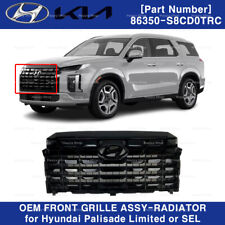 86350S8CD0TRC GRILLE ASSY-RADIATOR Black for Hyundai Palisade Limited SEL 23-24 picture