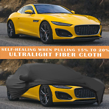 For Jaguar F-Type INDOOR Full Car Cover Satin Stretch Scratch Dust Proof Black picture