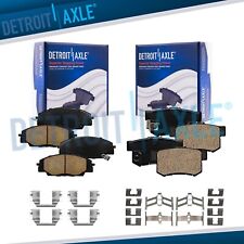 Front & Rear Ceramic Brake Pads w/Hardware for Acura RSX Type S Honda Civic Si picture