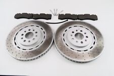 Maserati Levante S Trofeo front brake pads & dimpled rotors TopEuro #1565 picture