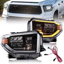 VLAND Full LED Headlights For Toyota Tundra 2014-2021 w/Sequential Turn Signlas picture