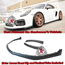 Fits 2016 Porsche 981 Boxster Spyder / Cayman GT4 Front Lip + Wheel Opening Trim picture