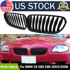 For BMW Z4 E85 Coupe 2003-2008 Car Front Bumper Kidney Grille Grill Matte Black picture