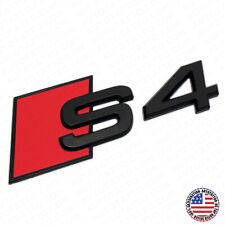 For Audi S4 Matte Black Rear Letter Tail Badge Trunk Emblem Badge Logo Sport  picture