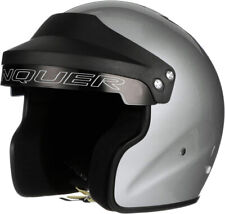 🔥 Conquer Snell SA2020 Approved Open Face Auto Racing Helmet - Small - Silver picture