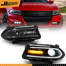 For Dodge Charger 2015-2022 Headlights LED DRL Halogen Left & Right Headlamps picture
