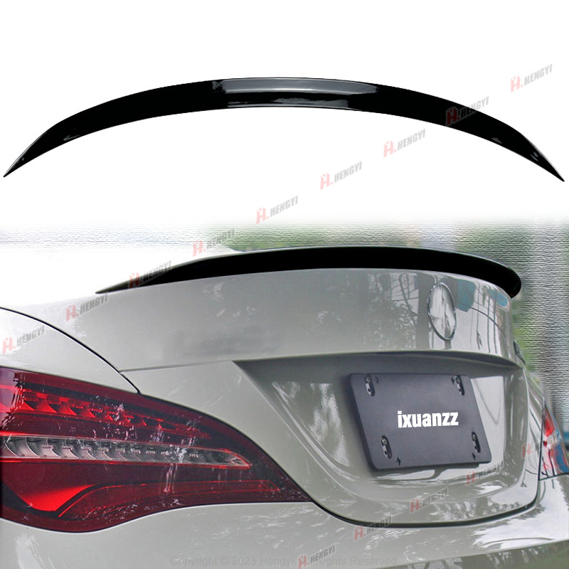 For 2014-2019 Benz CLA C117 CLA250 AMG Glossy Black Style Trunk Spoiler Wing