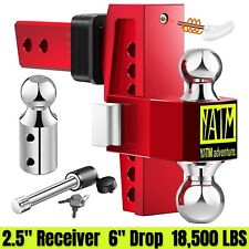 YATM Trailer Hitch Fits 2.5 Inch Receiver, 6 Inch Adjustable Drop Hitch,18500LBS picture