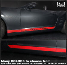 Chevrolet Camaro 2010-2021 Rocker Panel Side Stripes Decals (Choose Color) picture